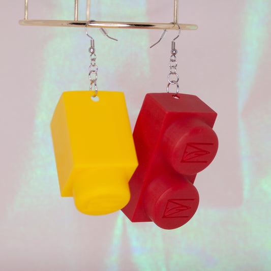 PRE-ORDER: Block Earrings (Single & Double)