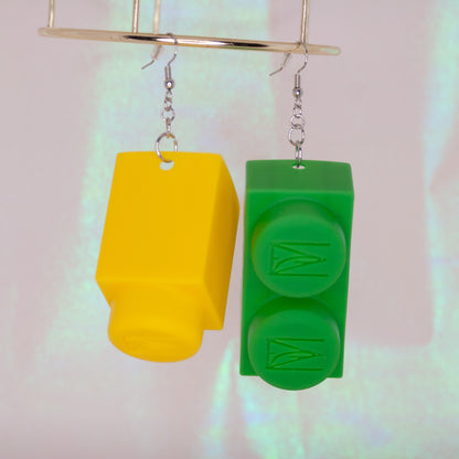 PRE-ORDER: Block Earrings (Single & Double)